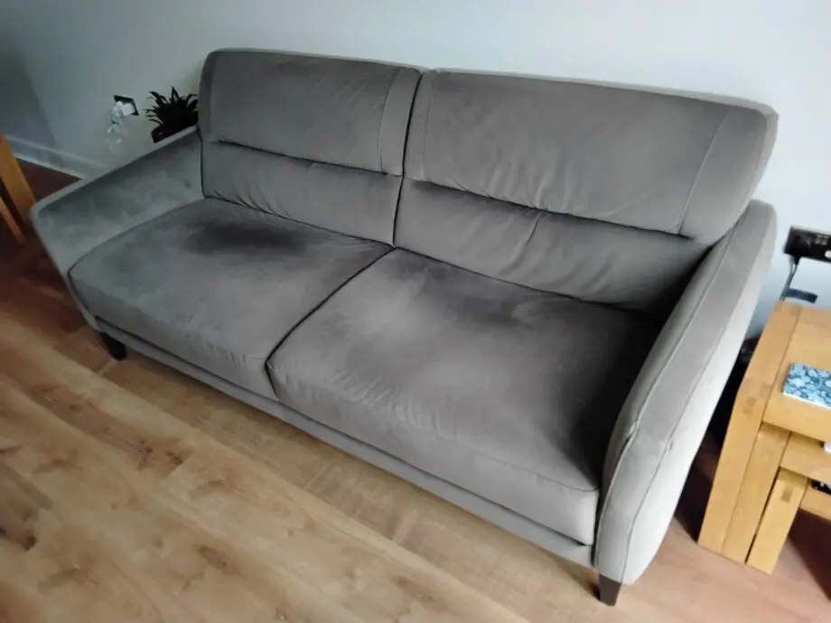 Oak Furniture Land 'Vittoria' 3 seater sofa in mink fabric