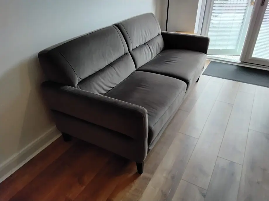Oak Furniture Land 'Vittoria' 3 seater sofa in mink fabric