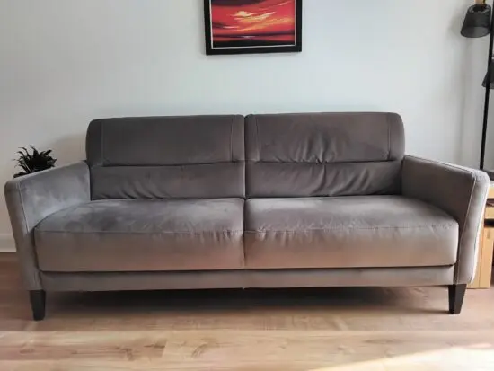 Oak Furniture Land 'Vittoria' 3 seater sofa in mink fabric