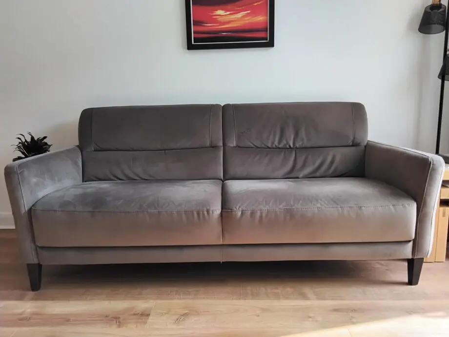 Oak Furniture Land 'Vittoria' 3 seater sofa in mink fabric