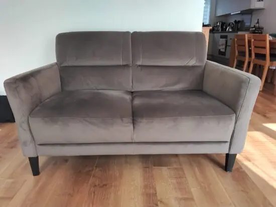 Oak Furniture Land 'Vittoria' 2 seater sofa in mink fabric