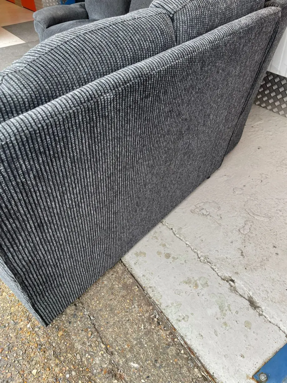 Lazy Boy Tamla Charcoal Corner Modular 7 Seater Sofa w/ Pouffe.