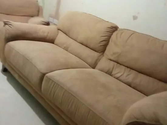 DFS sofa suade textured