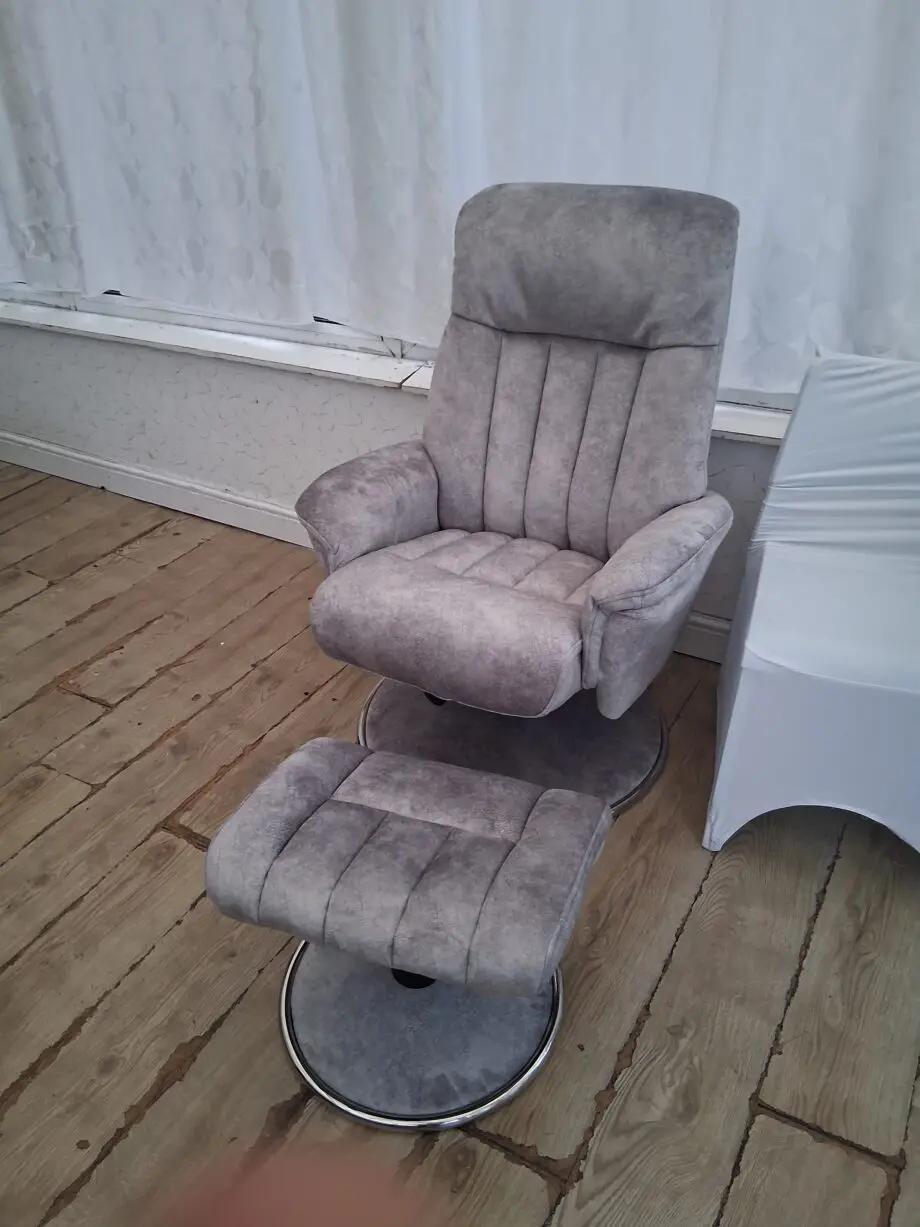 Grey sofa chair