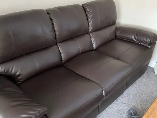 Toby recliner dark chocolate settee