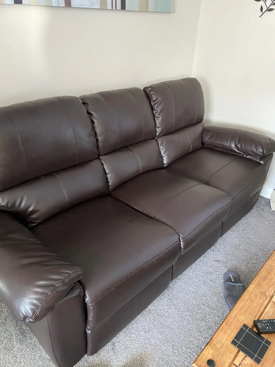 Toby recliner dark chocolate settee