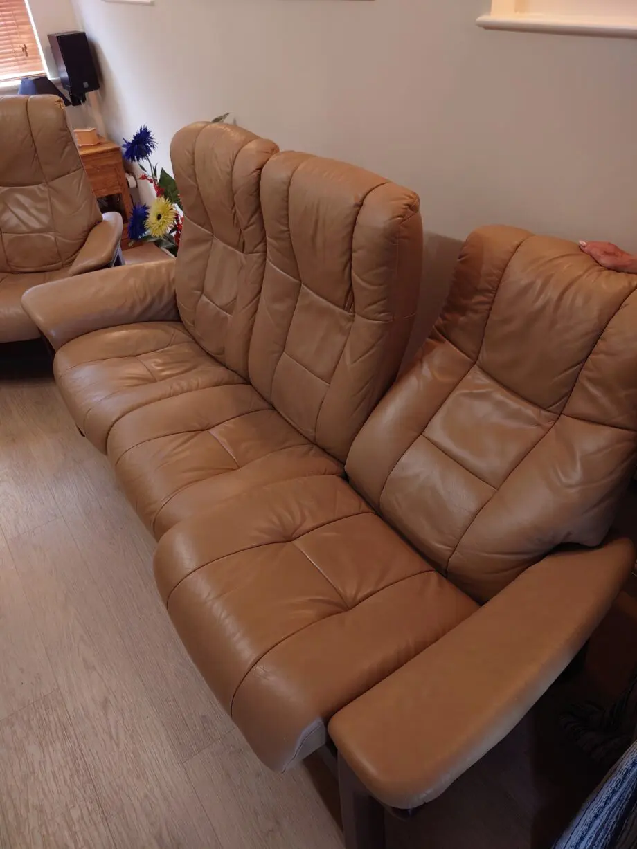 Stressless® “Windsor” Two and Three Seater Sofas with Matching Ottoman (Footstool)