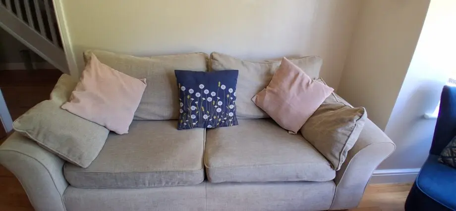 Next Oatmeal 3 Seater Sofas (2)