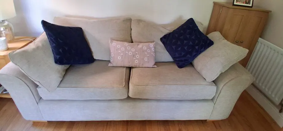 Next Oatmeal 3 Seater Sofas (2)