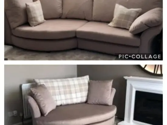 Gorgeous soft velvet sofas