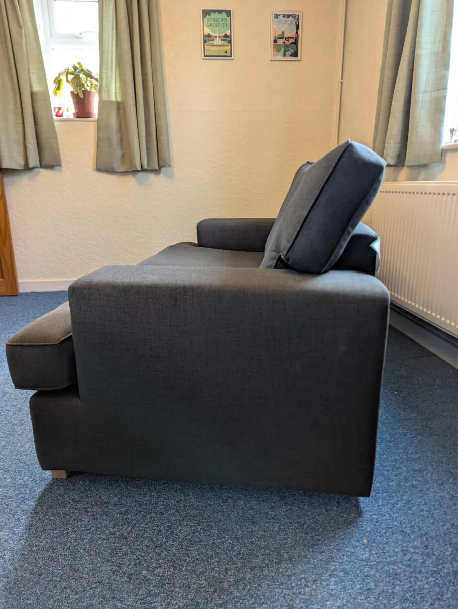 DFS Charcoal Ludo 2 Seater Sofa