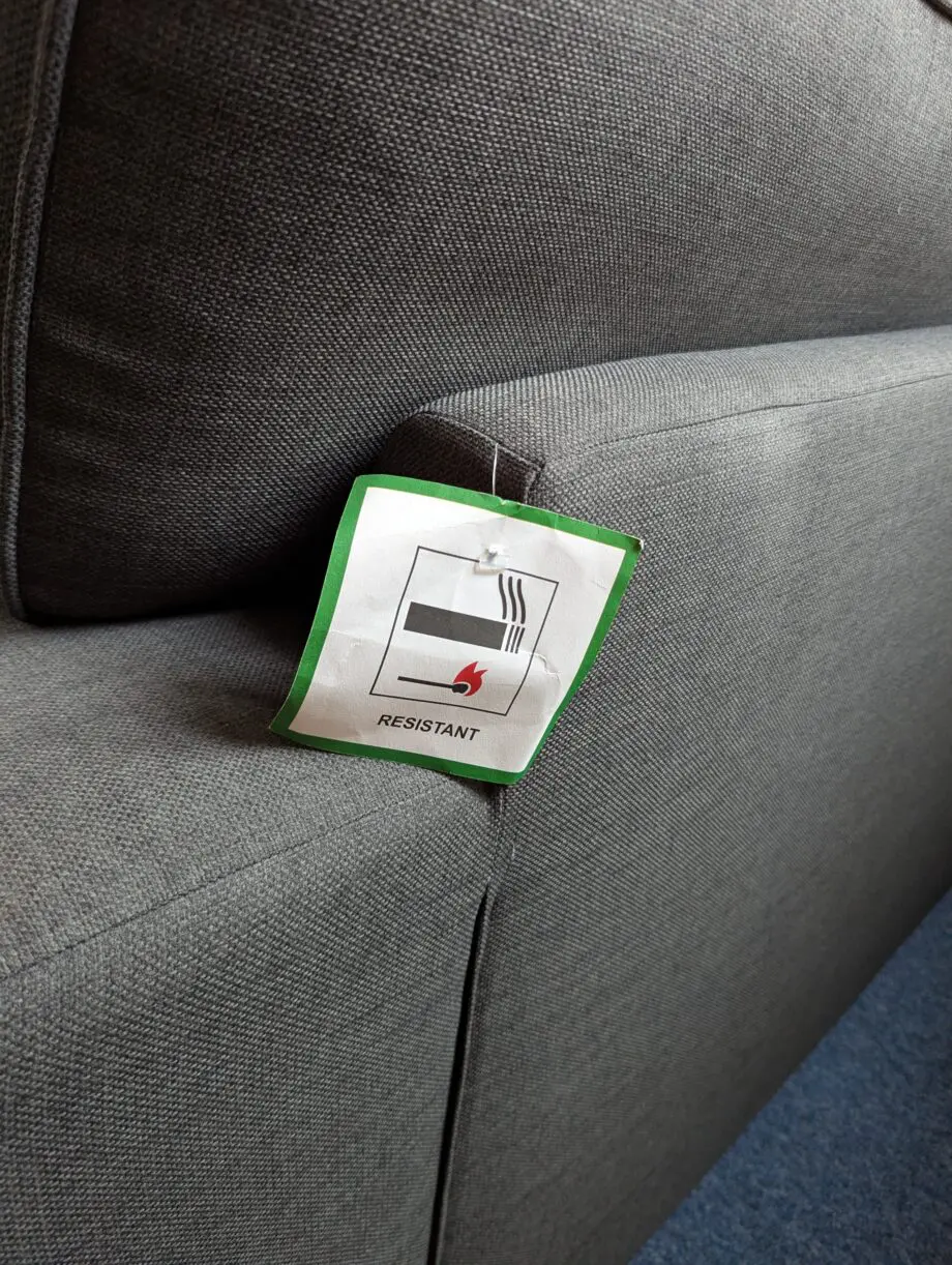 DFS Charcoal Ludo 2 Seater Sofa