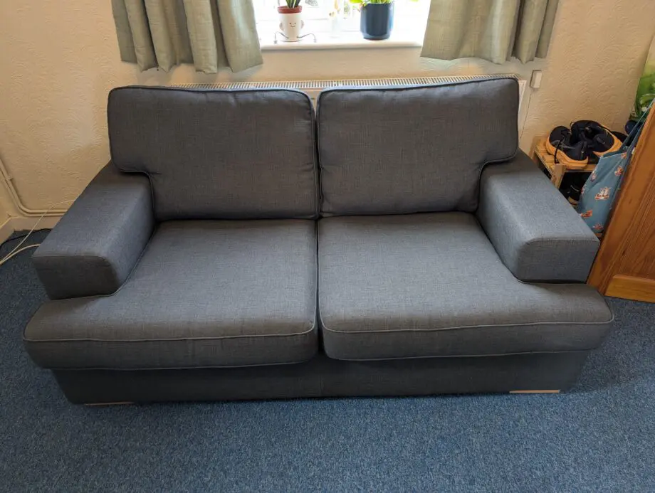 DFS Charcoal Ludo 2 Seater Sofa
