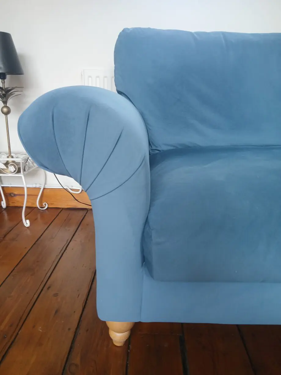 NEXT Mabel Extra Large(4seater) Plush Velvet Air Force Blue