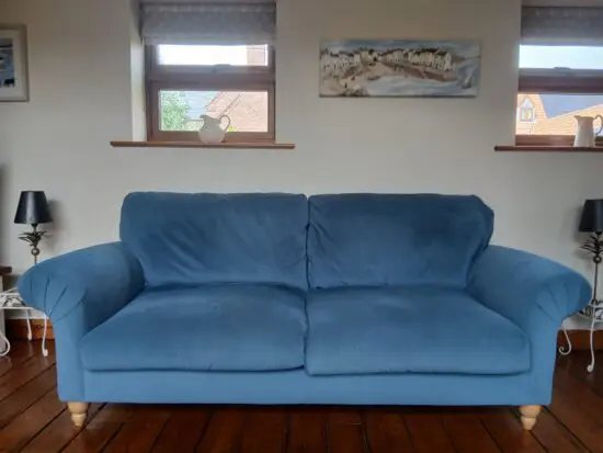 NEXT Mabel Extra Large(4seater) Plush Velvet Air Force Blue