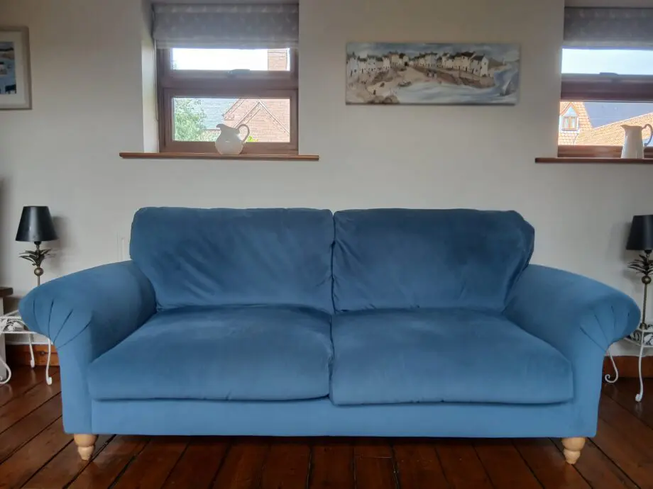 NEXT Mabel Extra Large(4seater) Plush Velvet Air Force Blue