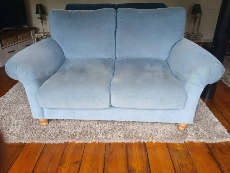 NEXT Mabel Two Seater in Fine Chenille Light Blue