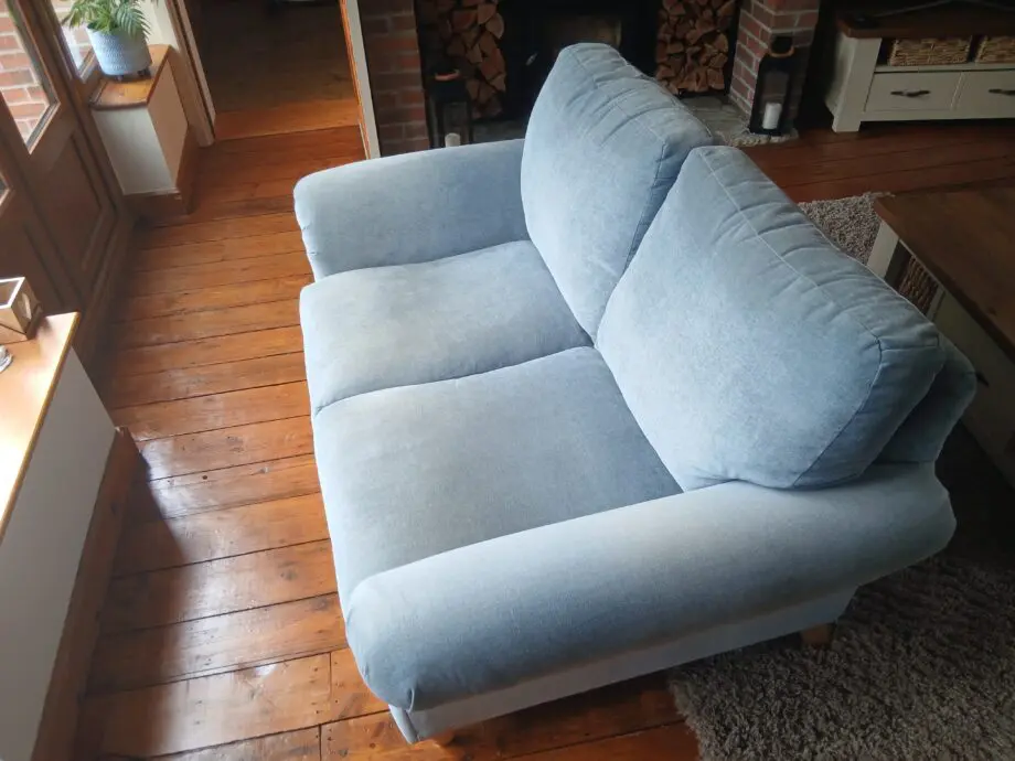 NEXT Mabel Two Seater in Fine Chenille Light Blue