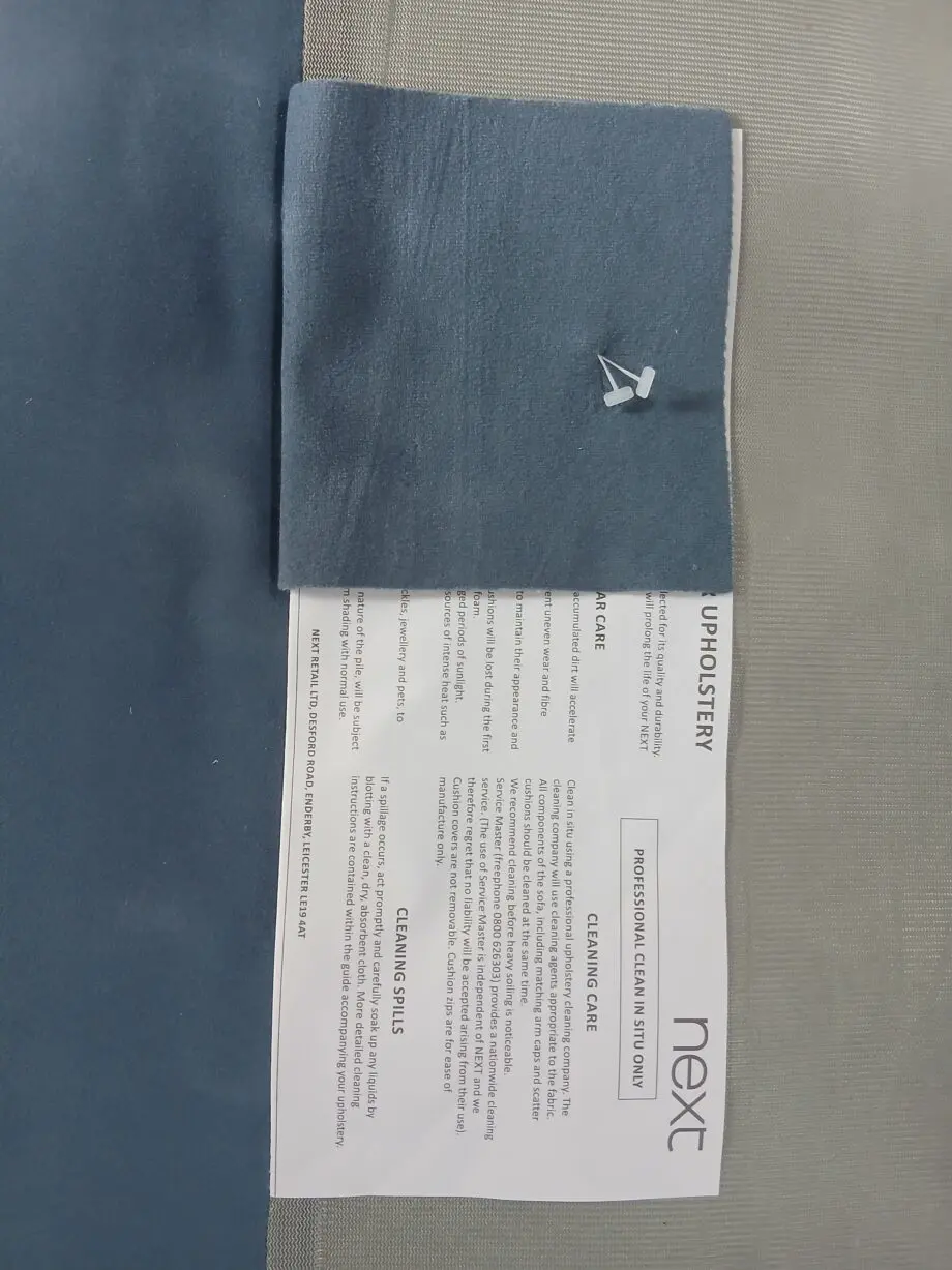 NEXT Mabel Extra Large(4seater) Plush Velvet Air Force Blue
