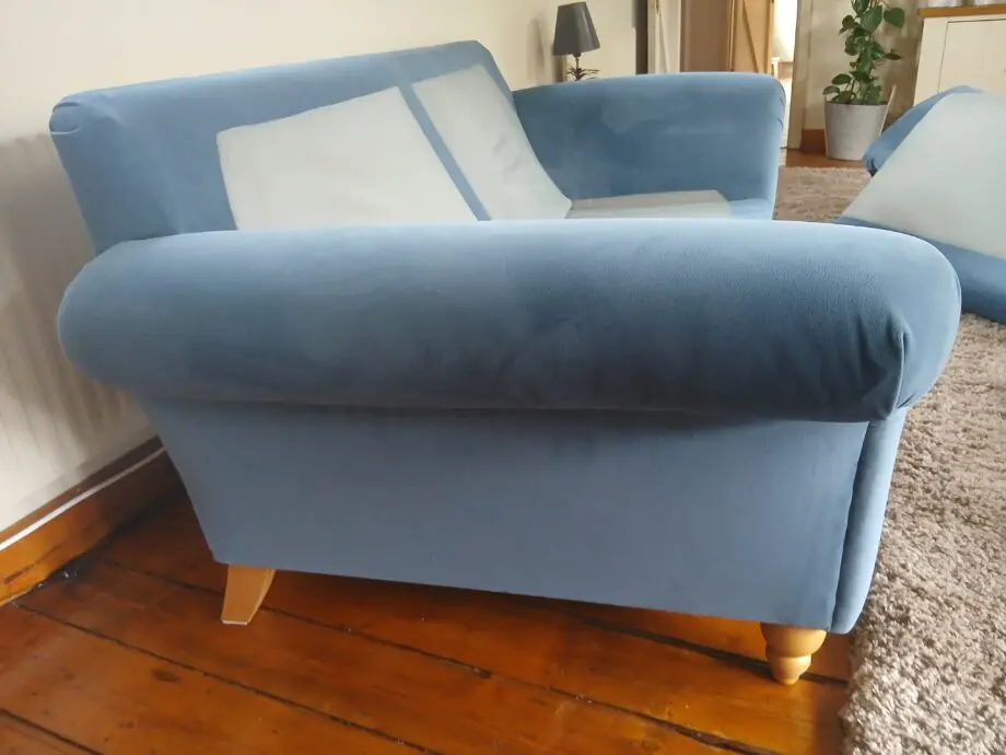 NEXT Mabel Extra Large(4seater) Plush Velvet Air Force Blue