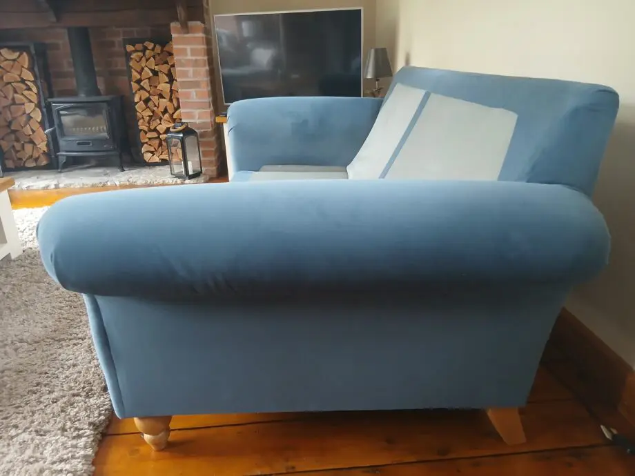 NEXT Mabel Extra Large(4seater) Plush Velvet Air Force Blue