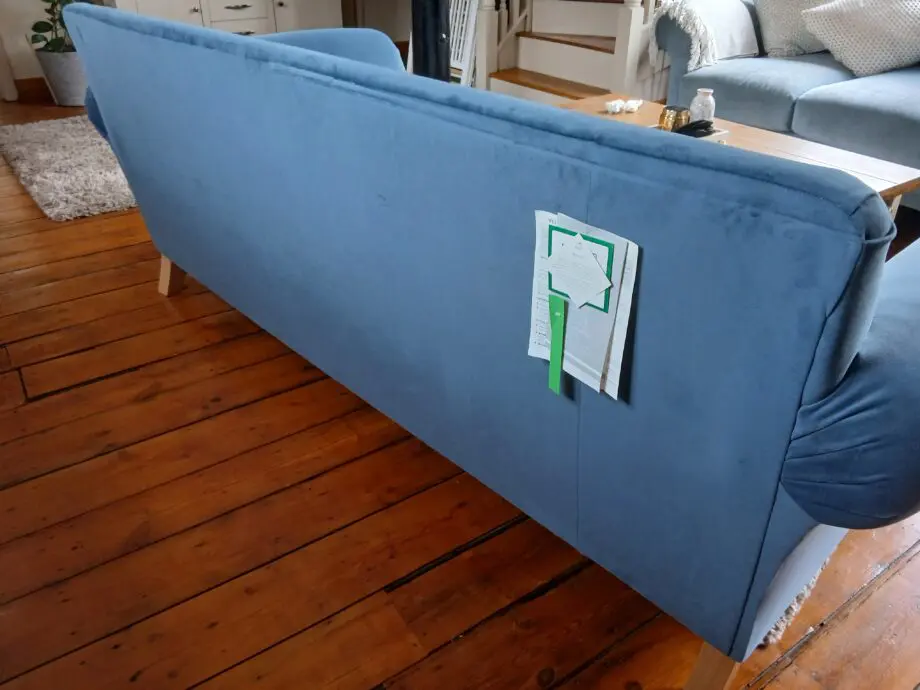 NEXT Mabel Extra Large(4seater) Plush Velvet Air Force Blue