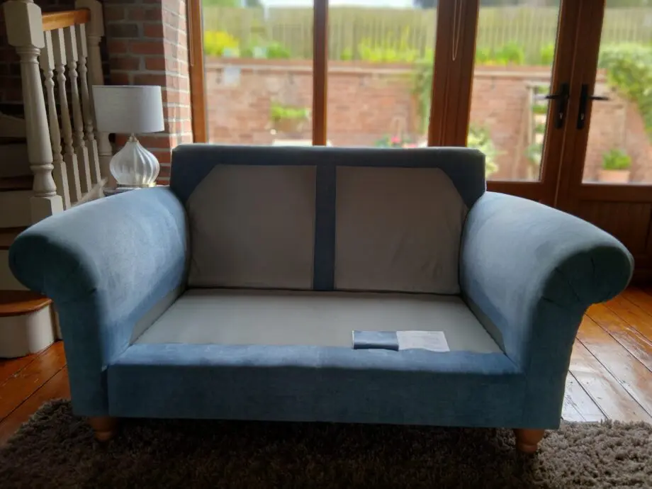 NEXT Mabel Two Seater in Fine Chenille Light Blue
