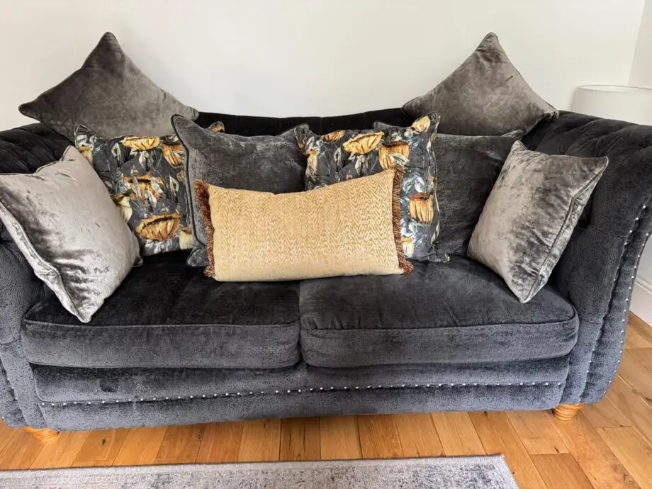 Grey Chenille Sofology Sofa and Chair