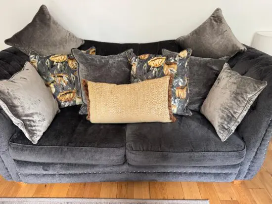 Grey Chenille Sofology Sofa and Chair