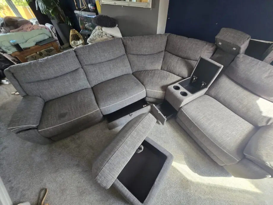DFS Trek Express Corner Sofa with Footstool