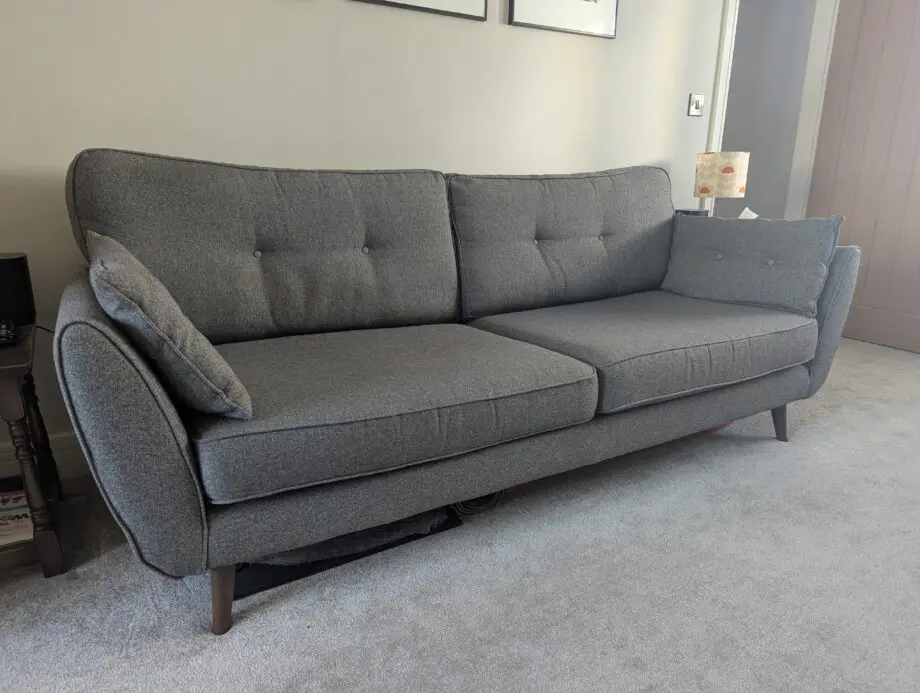 DFS French Connection Zinc 4 seater sofa (charcoal grey)