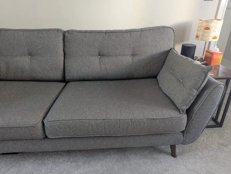 DFS French Connection Zinc 4 seater sofa (charcoal grey)