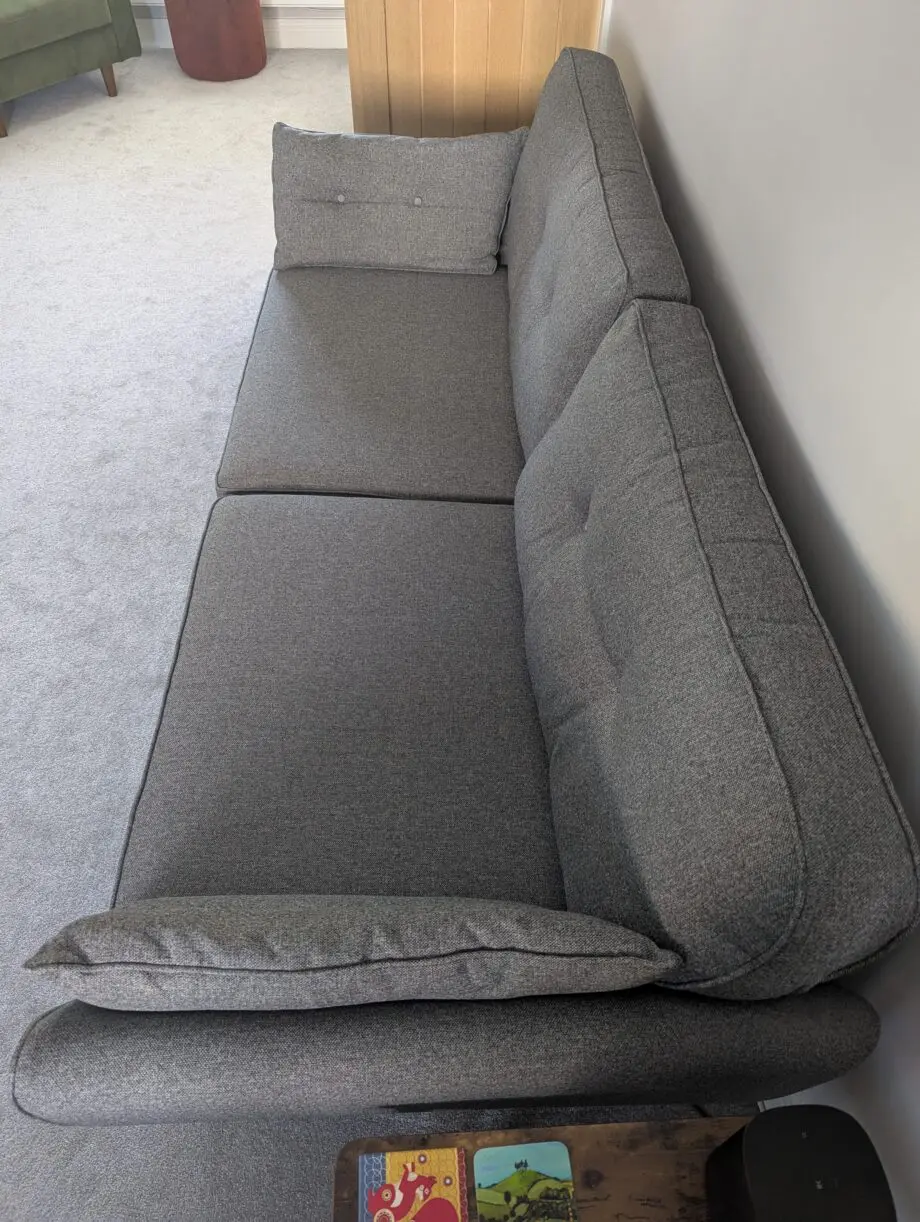 DFS French Connection Zinc 4 seater sofa (charcoal grey)