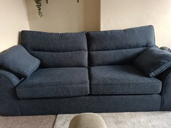 Next Navy, Large Stamford High Back Sofa