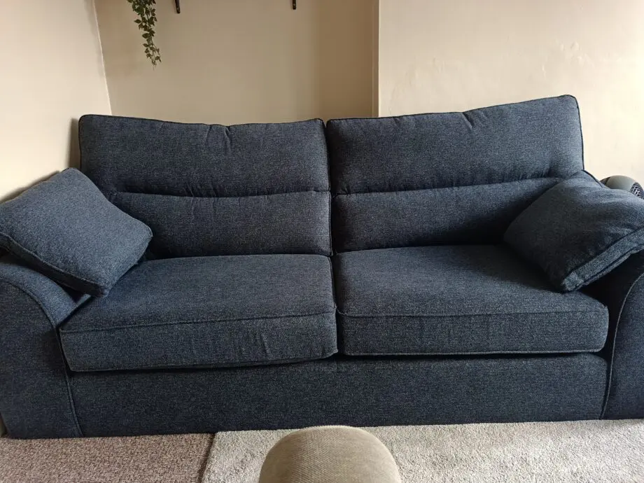 Next Navy, Large Stamford High Back Sofa