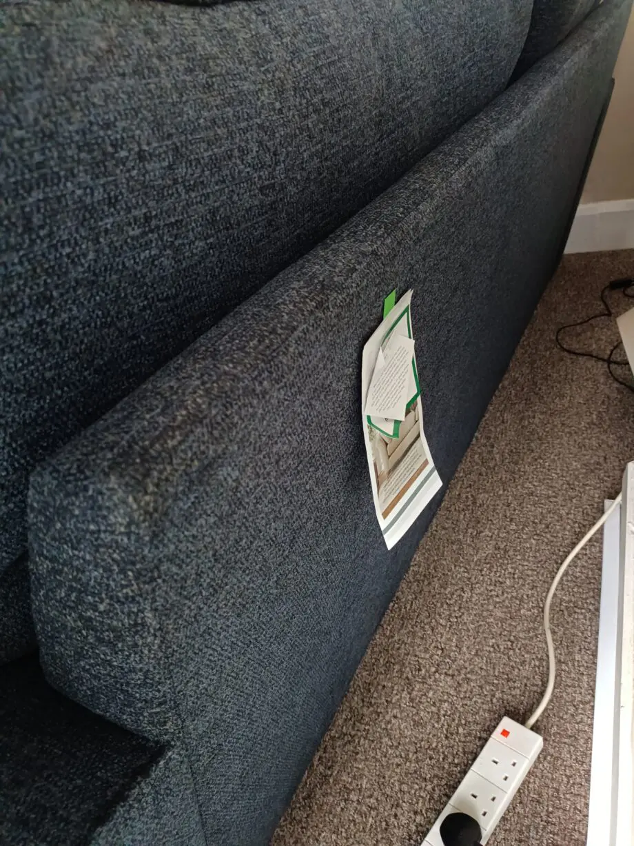 Next Navy, Large Stamford High Back Sofa