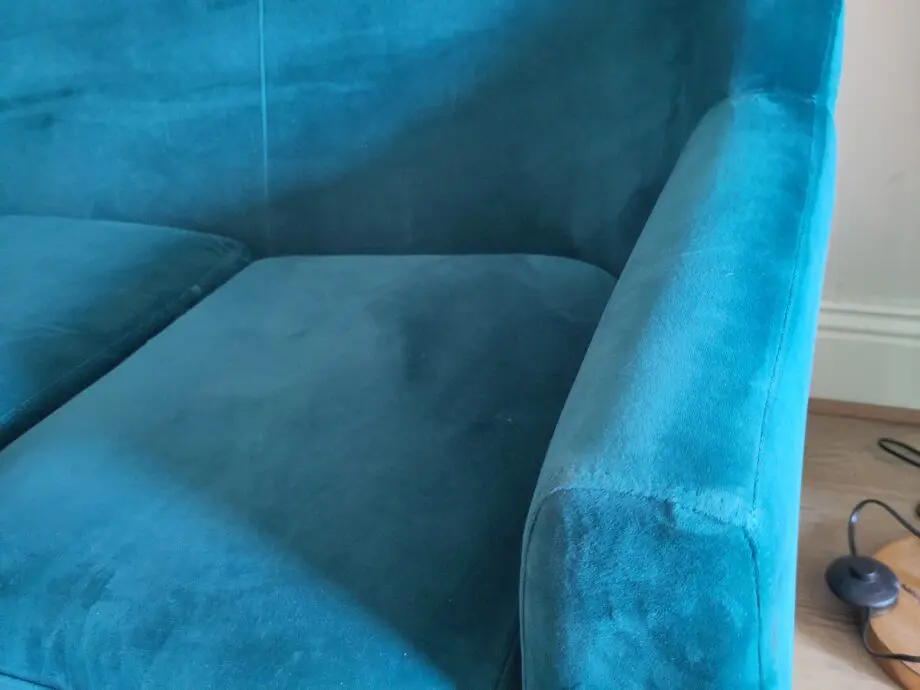 Teal 2-3 seater sofa, compact and excellent condition