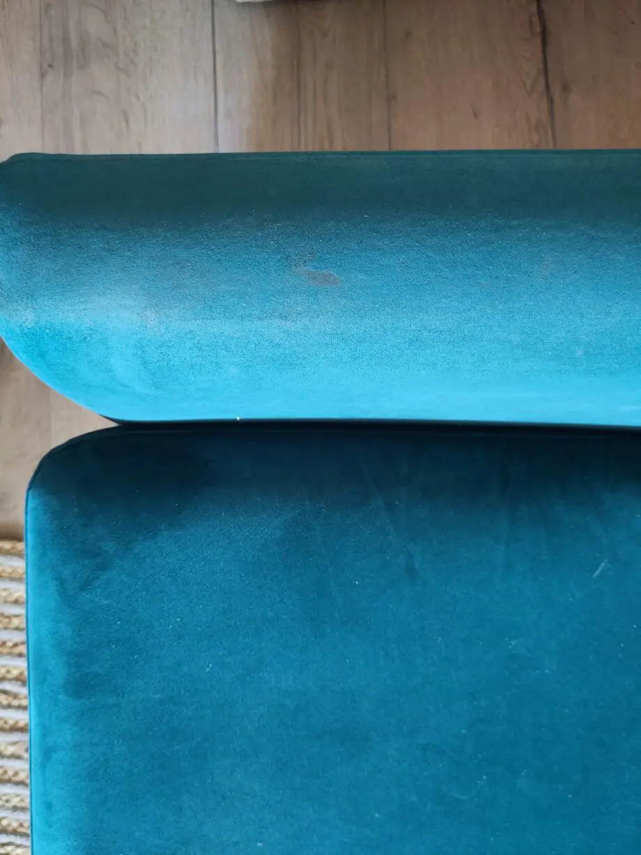 Teal 2-3 seater sofa, compact and excellent condition