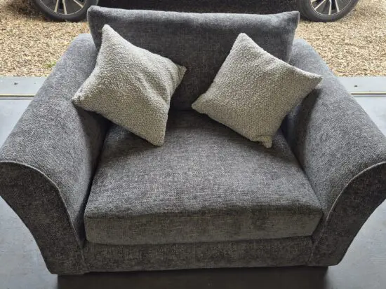 DFS Saphina Cuddler sofa in Charcoal (Brand New)