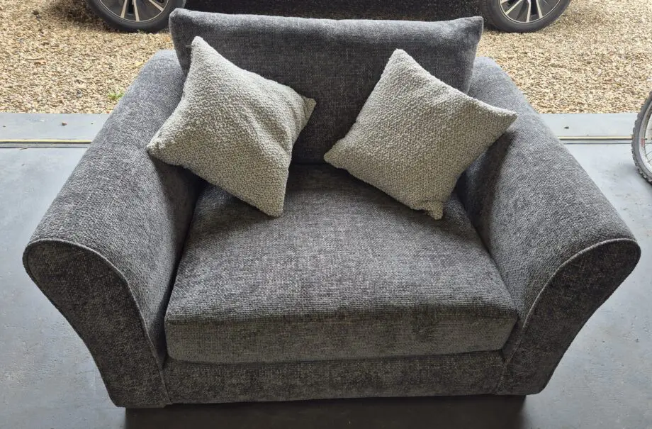 DFS Saphina Cuddler sofa in Charcoal (Brand New)