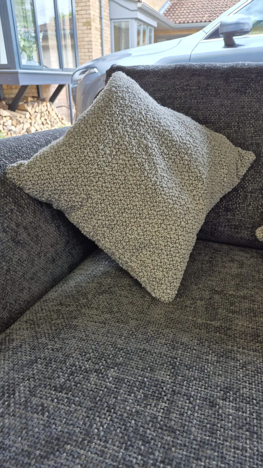 DFS Saphina Cuddler sofa in Charcoal (Brand New)