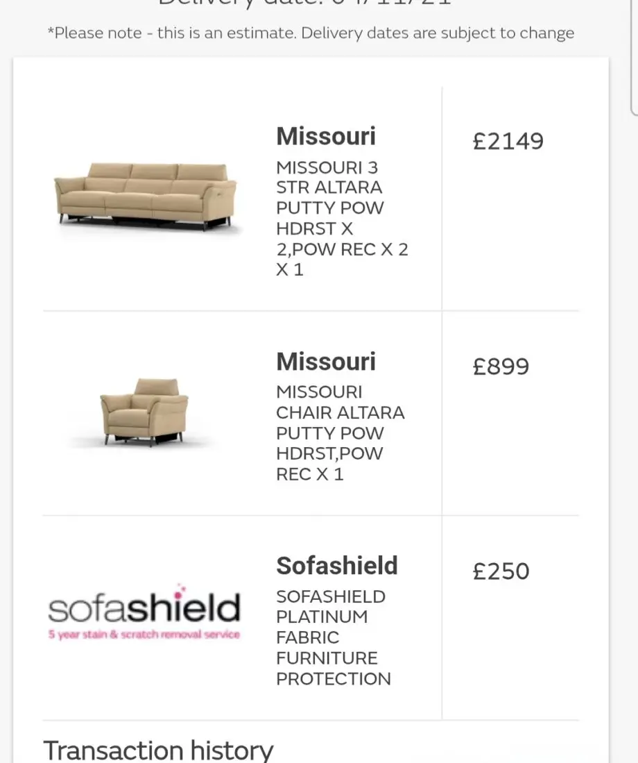 Sofology Taupe Missouri 4 Seater Sofa