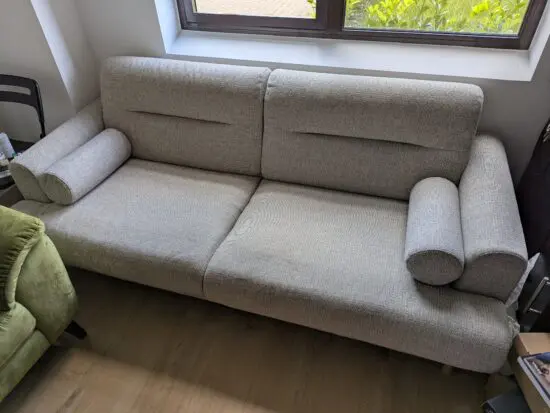 Ikea light grey LANGARYD sofa