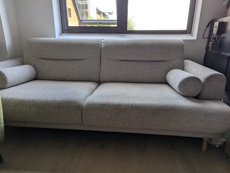 Ikea light grey LANGARYD sofa