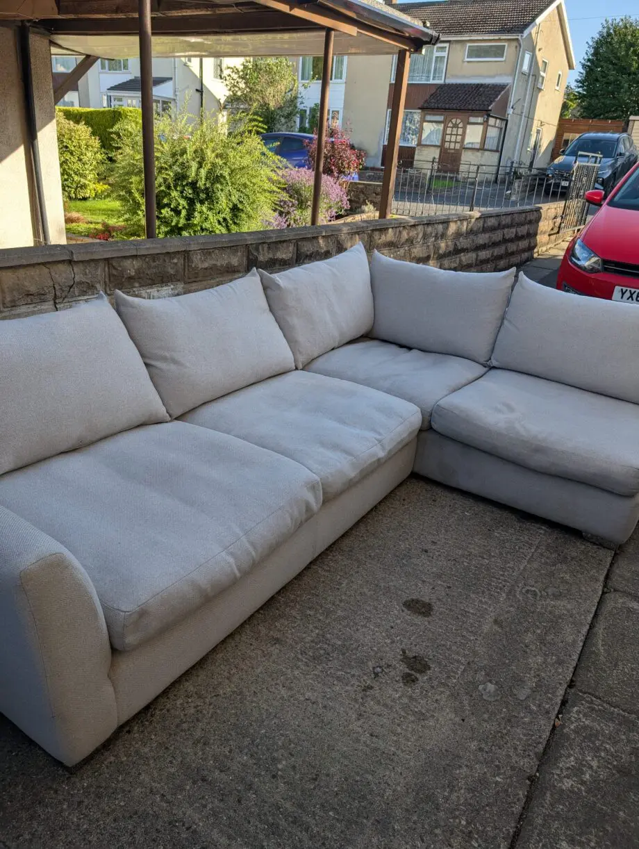 Barker and Stonehouse grey corner sofa