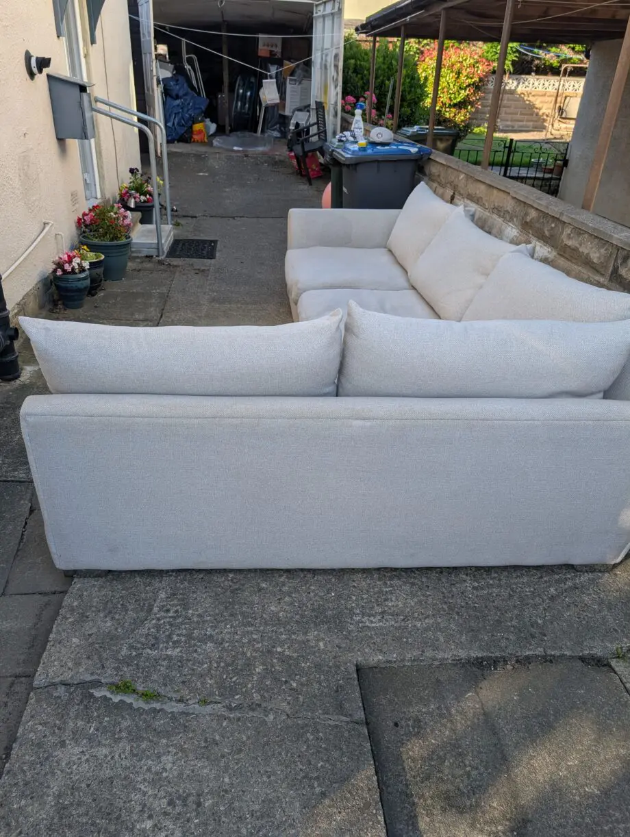 Barker and Stonehouse grey corner sofa