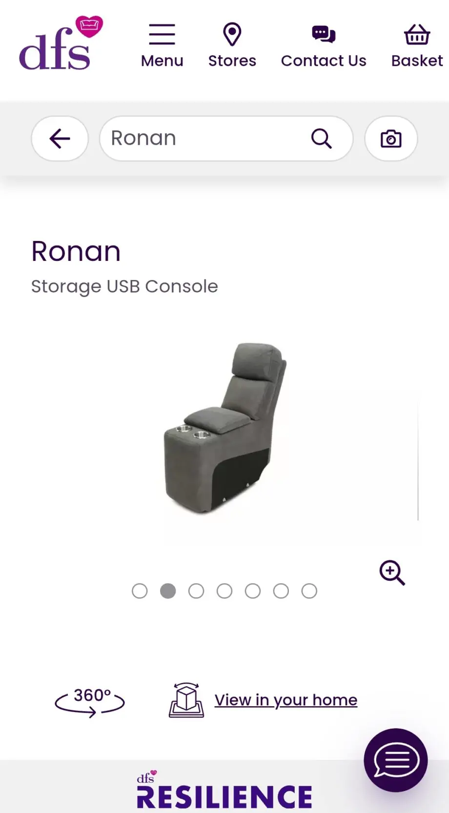 Dfs ronan power 2 corner 2 grey corner sofa