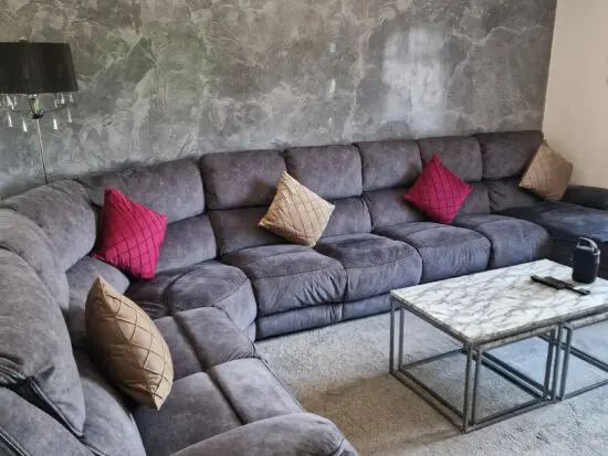 Grey corner sofas
