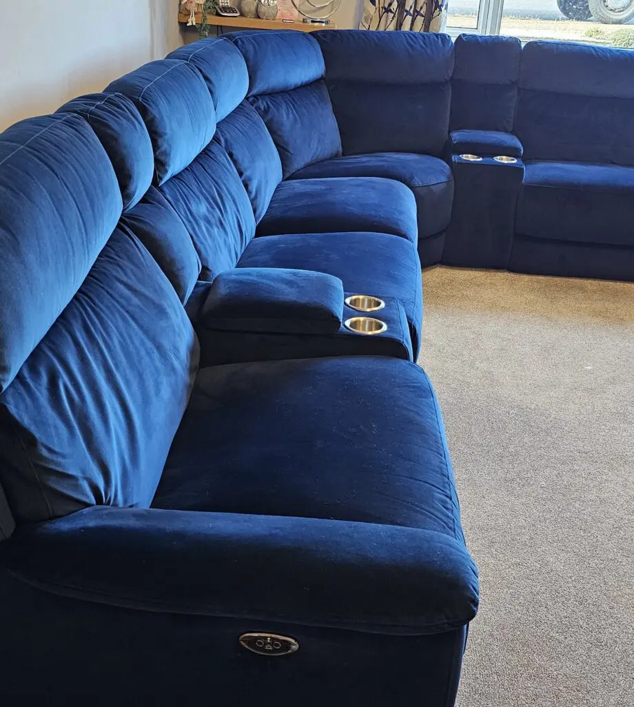 DFS Navy Blue Corner Sofa