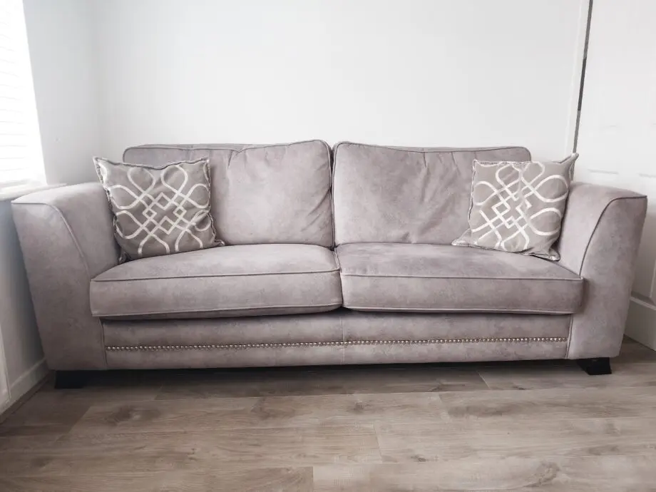 Laurence Llywellyn Bowen grey sofa